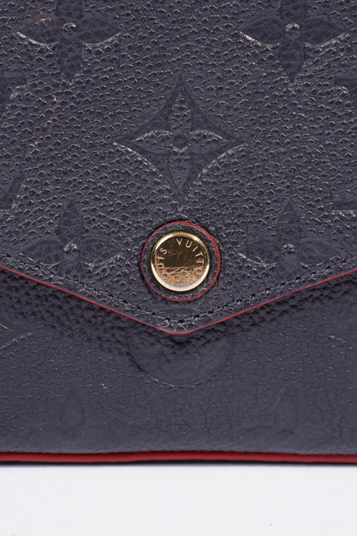 Louis Vuitton Pochette Felicie Blue Empreinte Leather