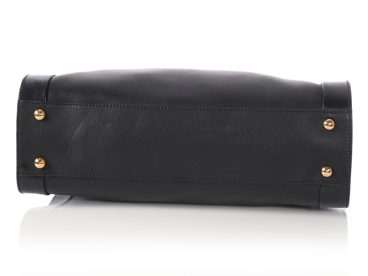 Ferragamo Black Lalette Satchel