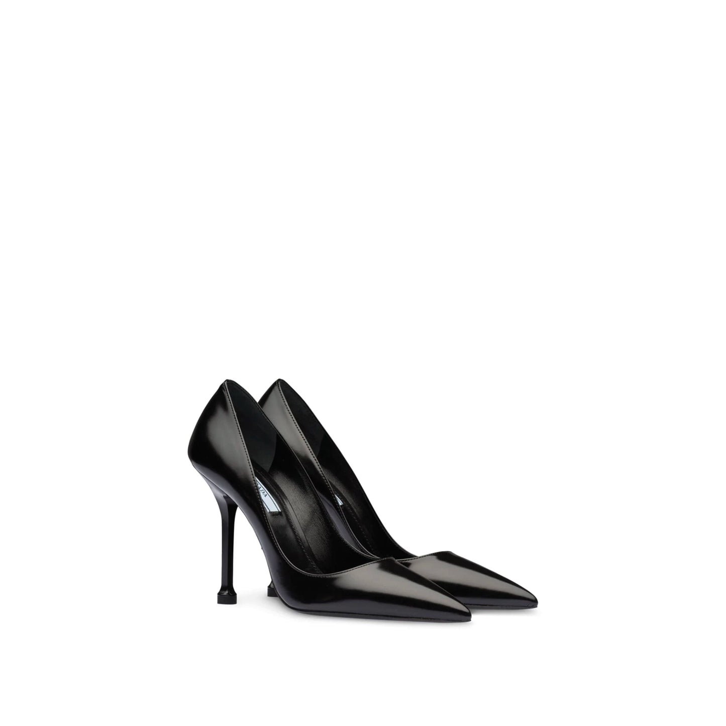 Prada Black Leather Pointed Toe Pumps