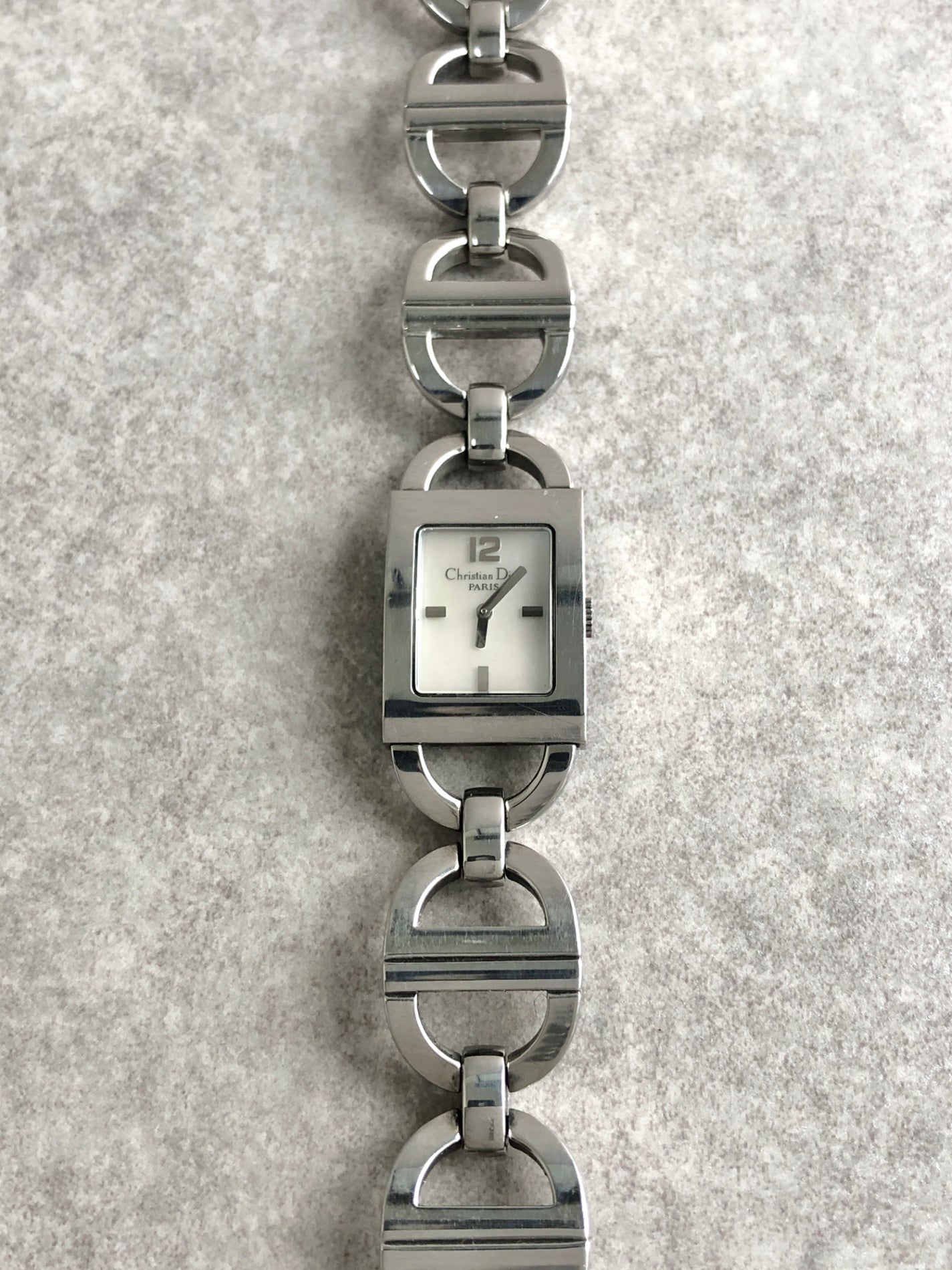 Christian Dior Quartz Watch Silver Vintage cua7kz
