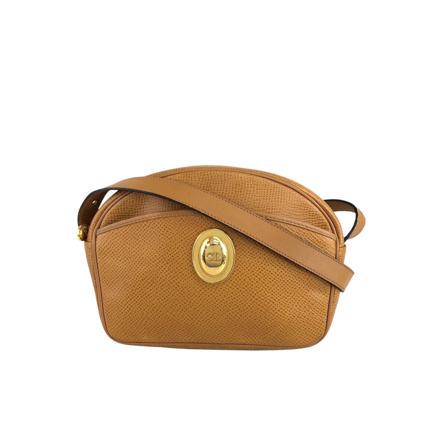 Christian Dior CD Logo Shoulder bag Camel Vintage vnnr4u