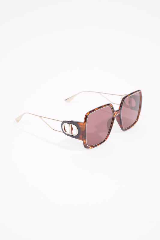 Christian Dior 30 Montaigne Sunglasses Tortoise Shell Acetate 135mm