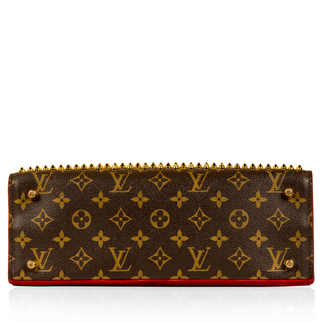 LV X Louboutin Studded Tote