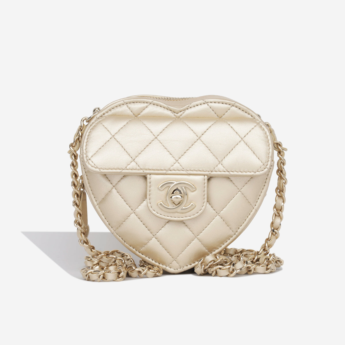 Small Heart Bag - Champagne