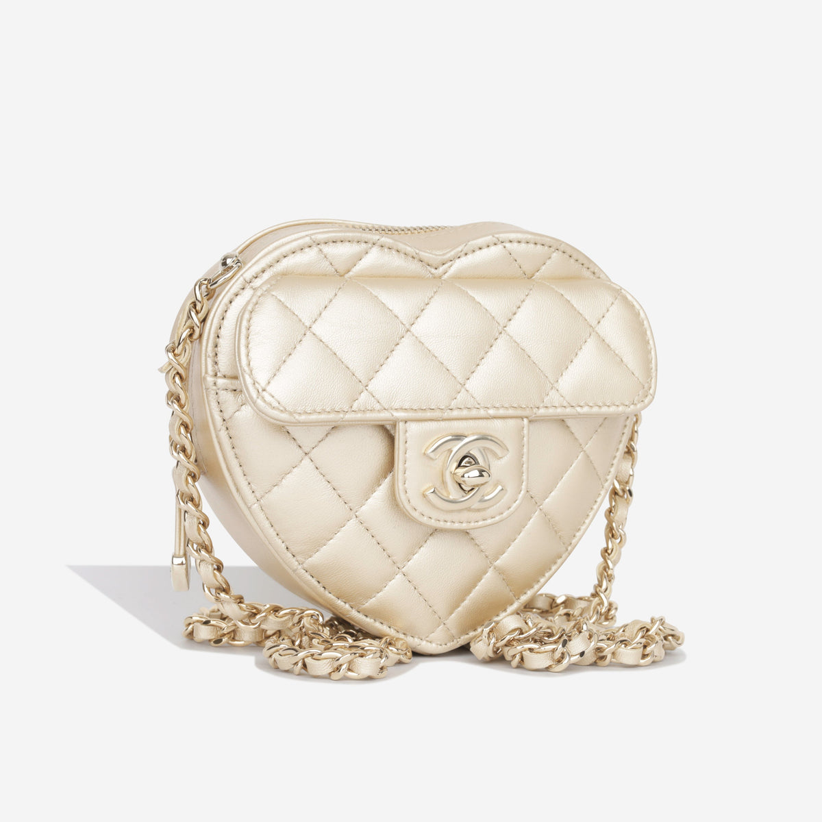 Small Heart Bag - Champagne