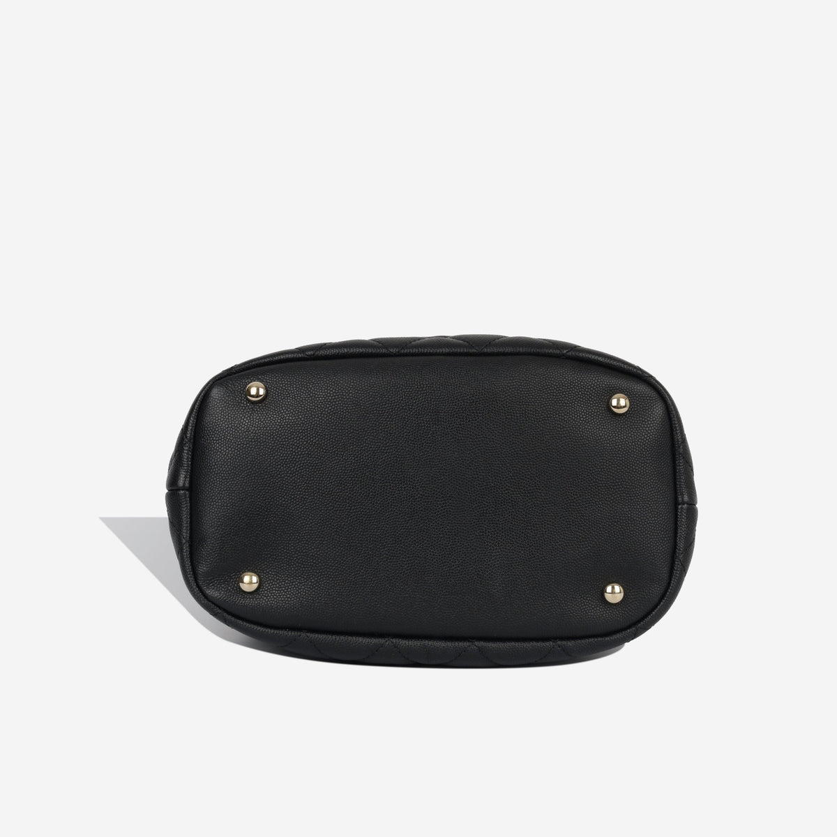Quilted Bucket Bag - Black Caviar