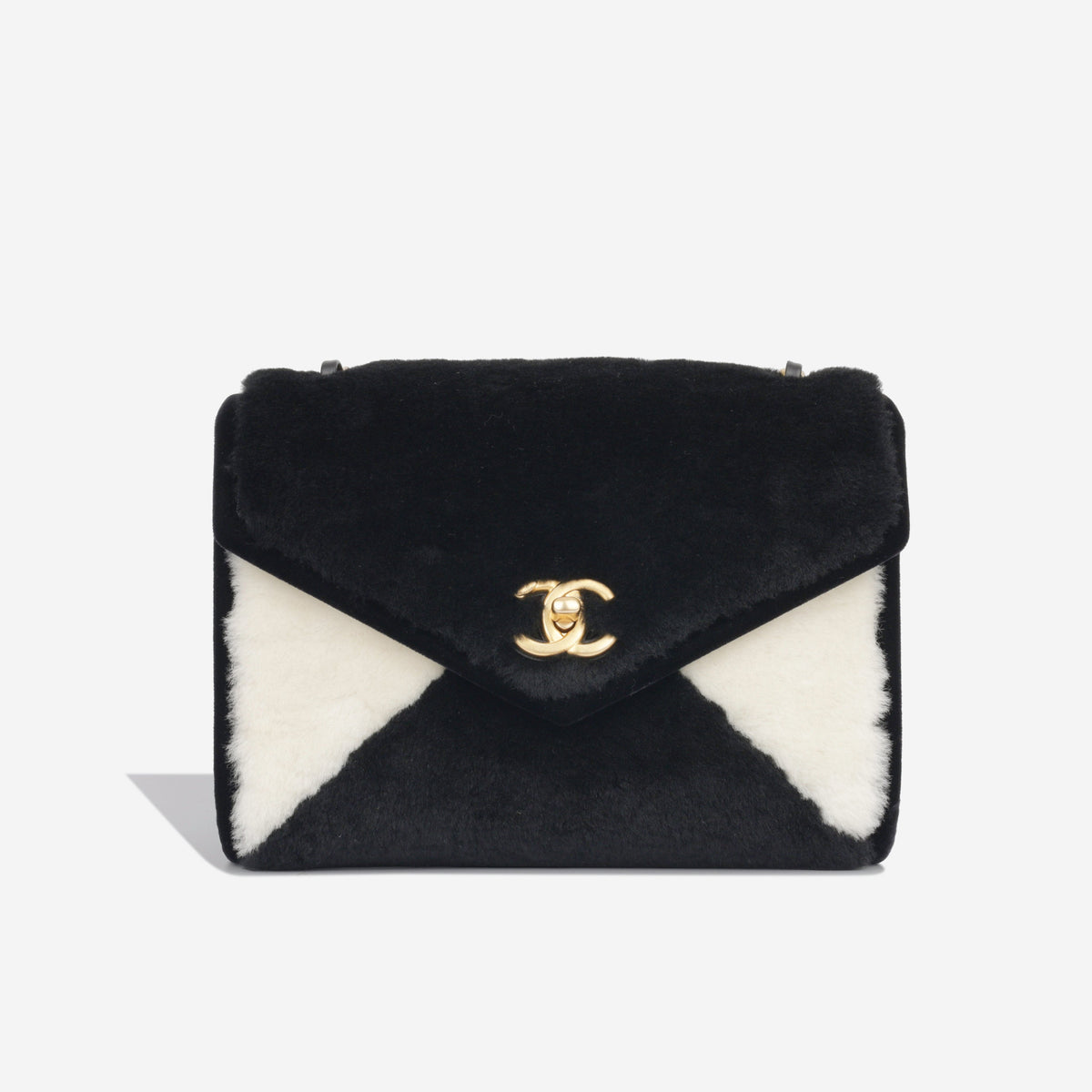 Small Envelope Flap Bag - Shearling