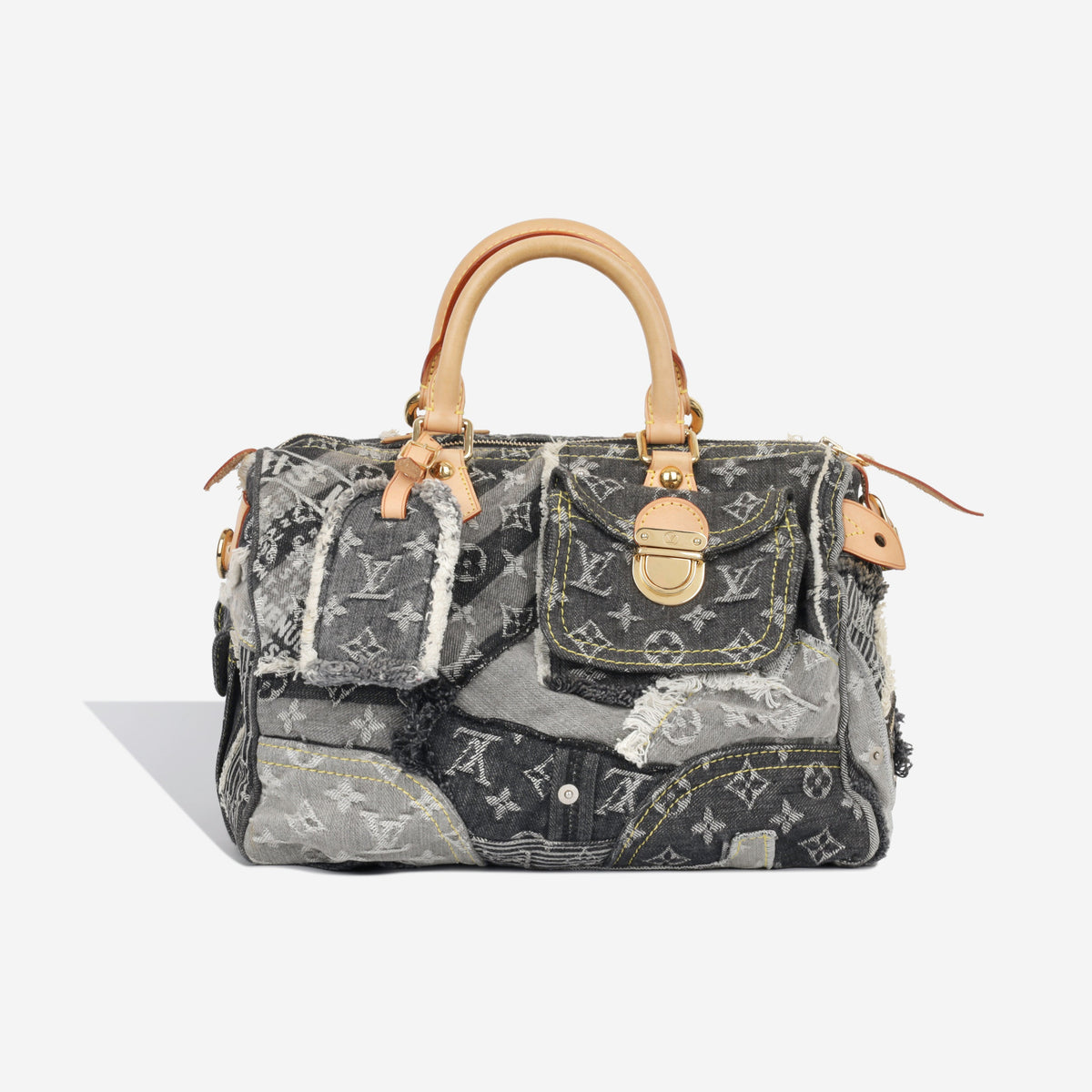 Speedy 30 - Patchwork Denim