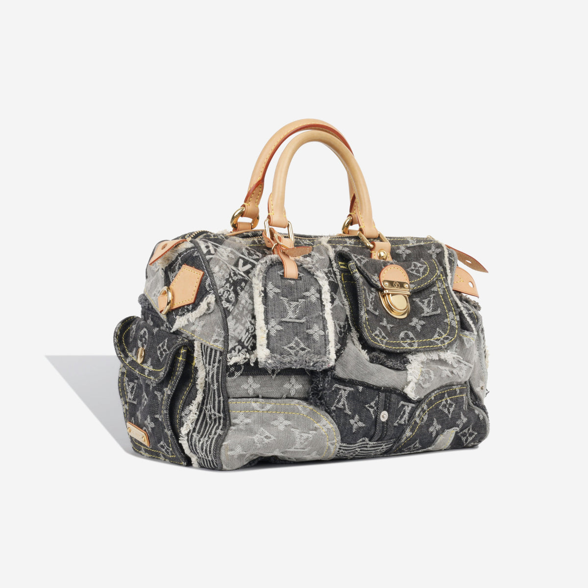 Speedy 30 - Patchwork Denim