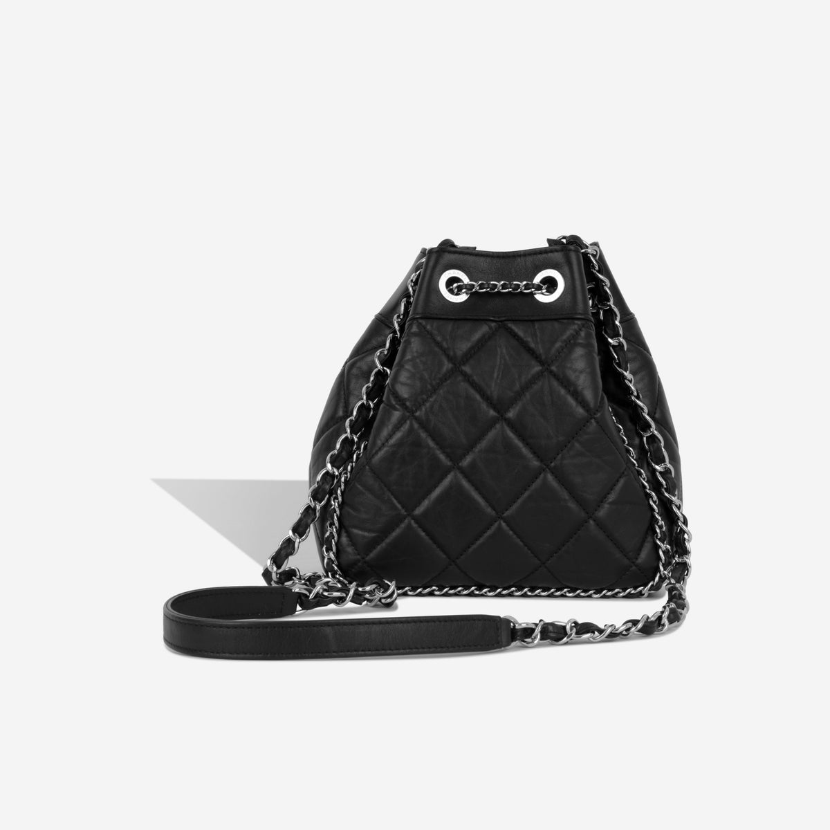 Quilted Drawstring Bucket