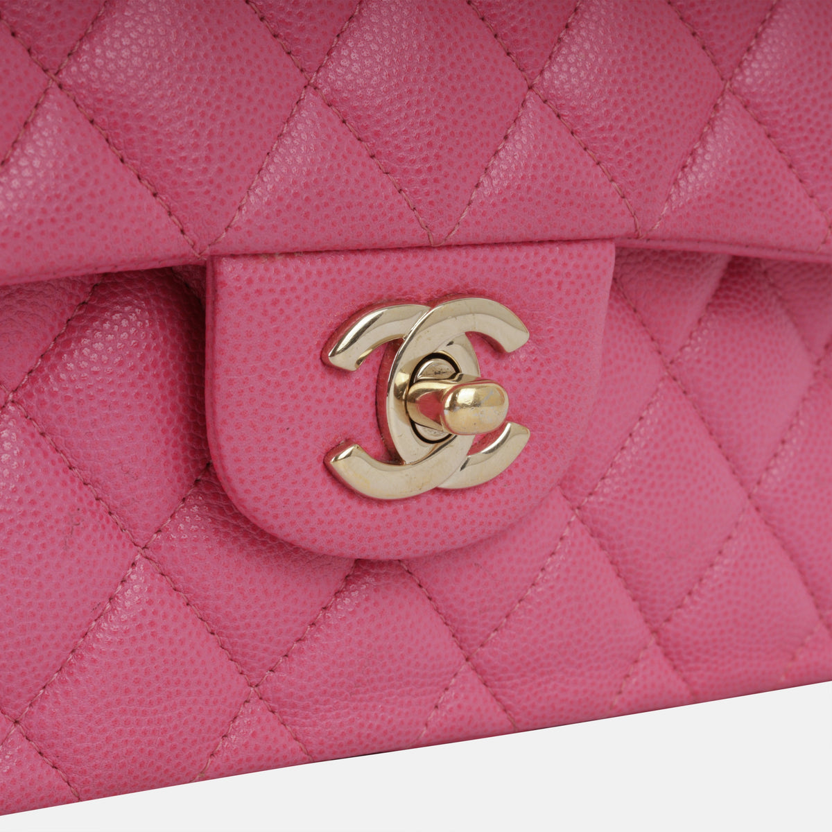 Small Classic Flap Bag - Pink Caviar
