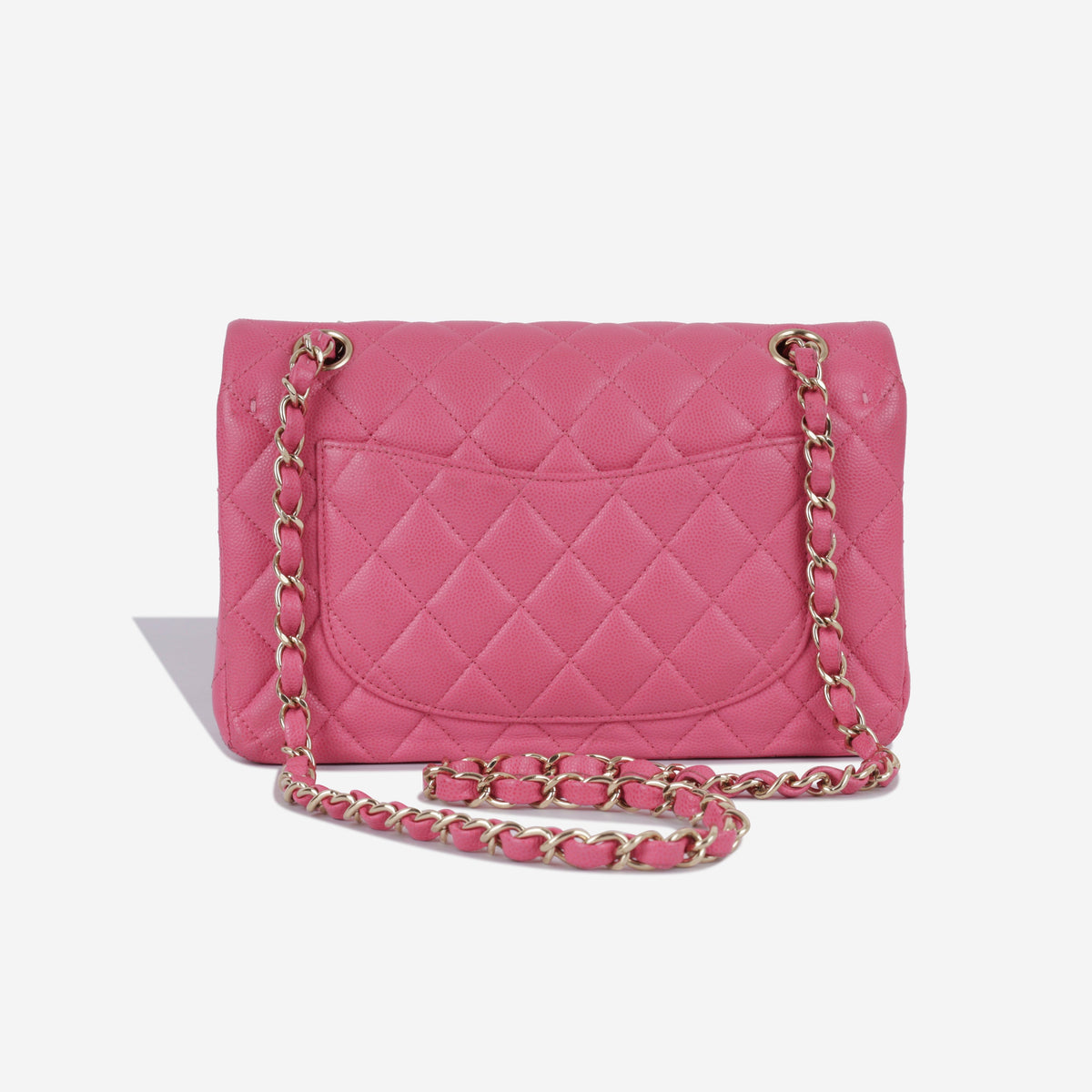 Small Classic Flap Bag - Pink Caviar