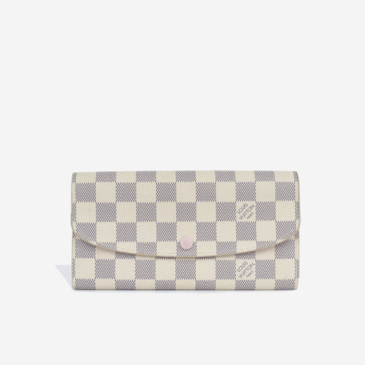 Emilie Wallet - Damier Azur