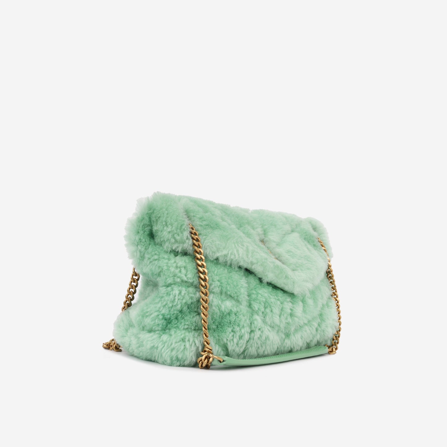 Saint Laurent Medium Lou Puffer - Shearling