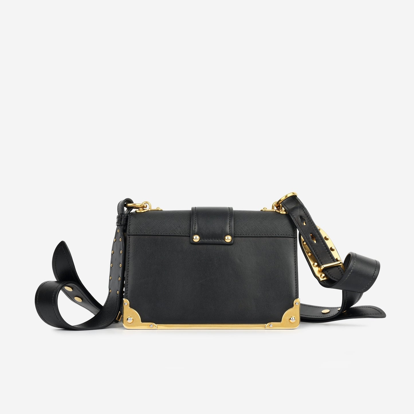 Prada Cahier Shoulder Bag - Black
