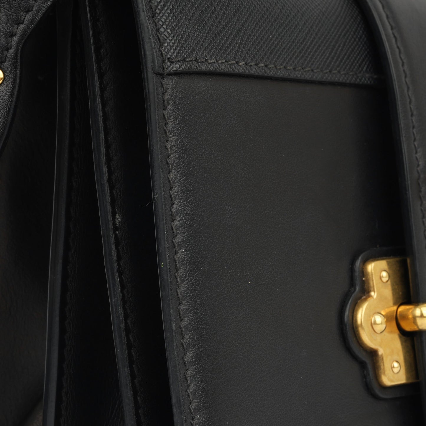 Prada Cahier Shoulder Bag - Black