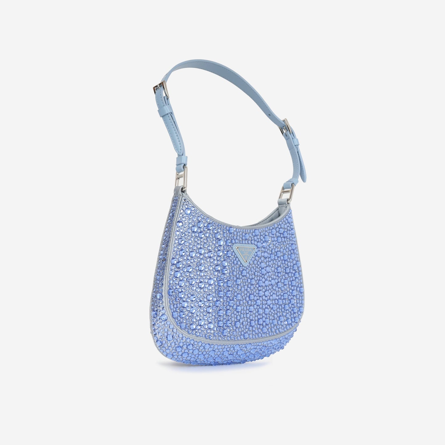 Prada Cleo Bag - Light Blue Satin (NW)