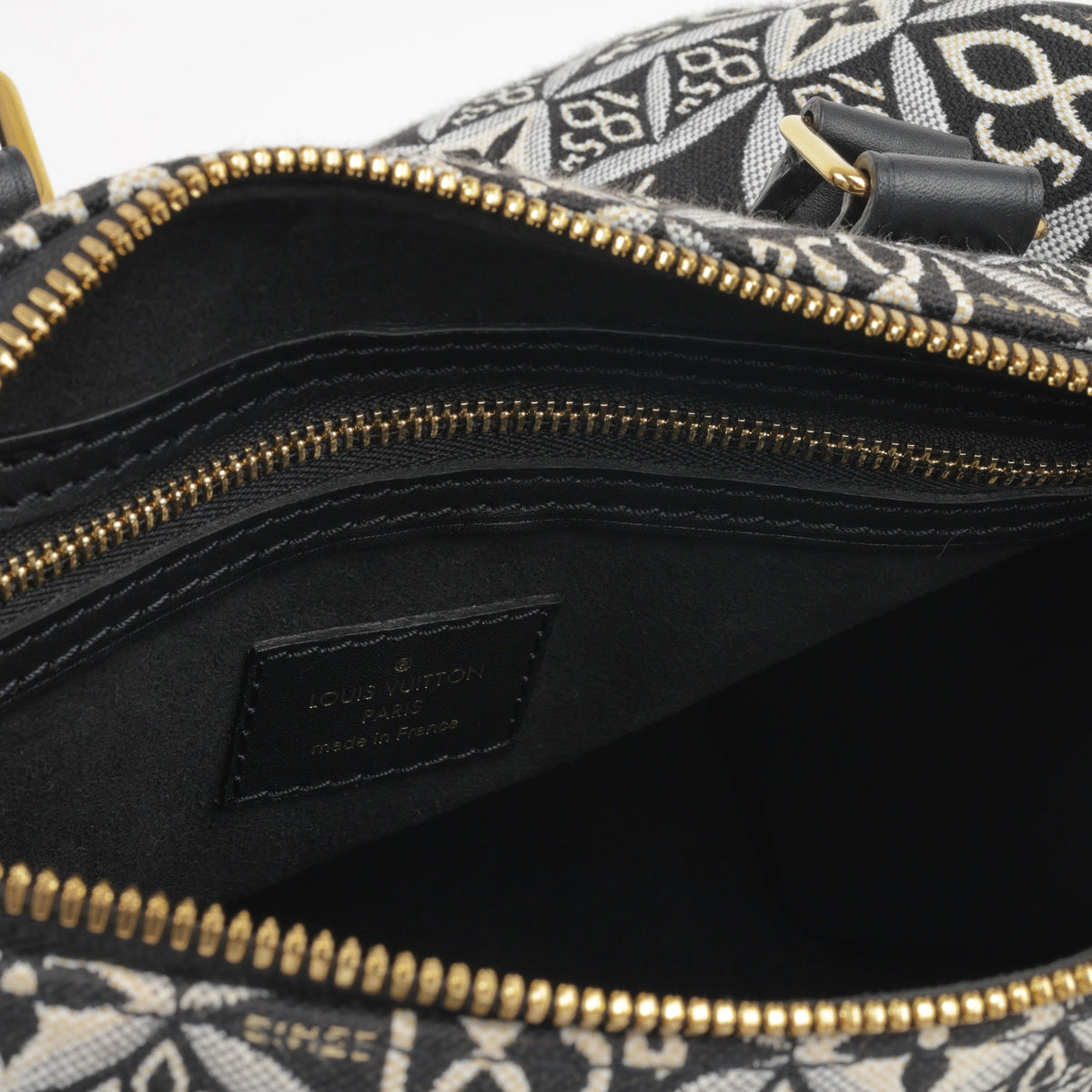 Speedy 25 Bandouliere - Black Since 1854 Jacquard