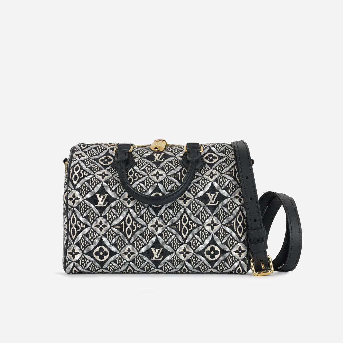 Speedy 25 Bandouliere - Black Since 1854 Jacquard