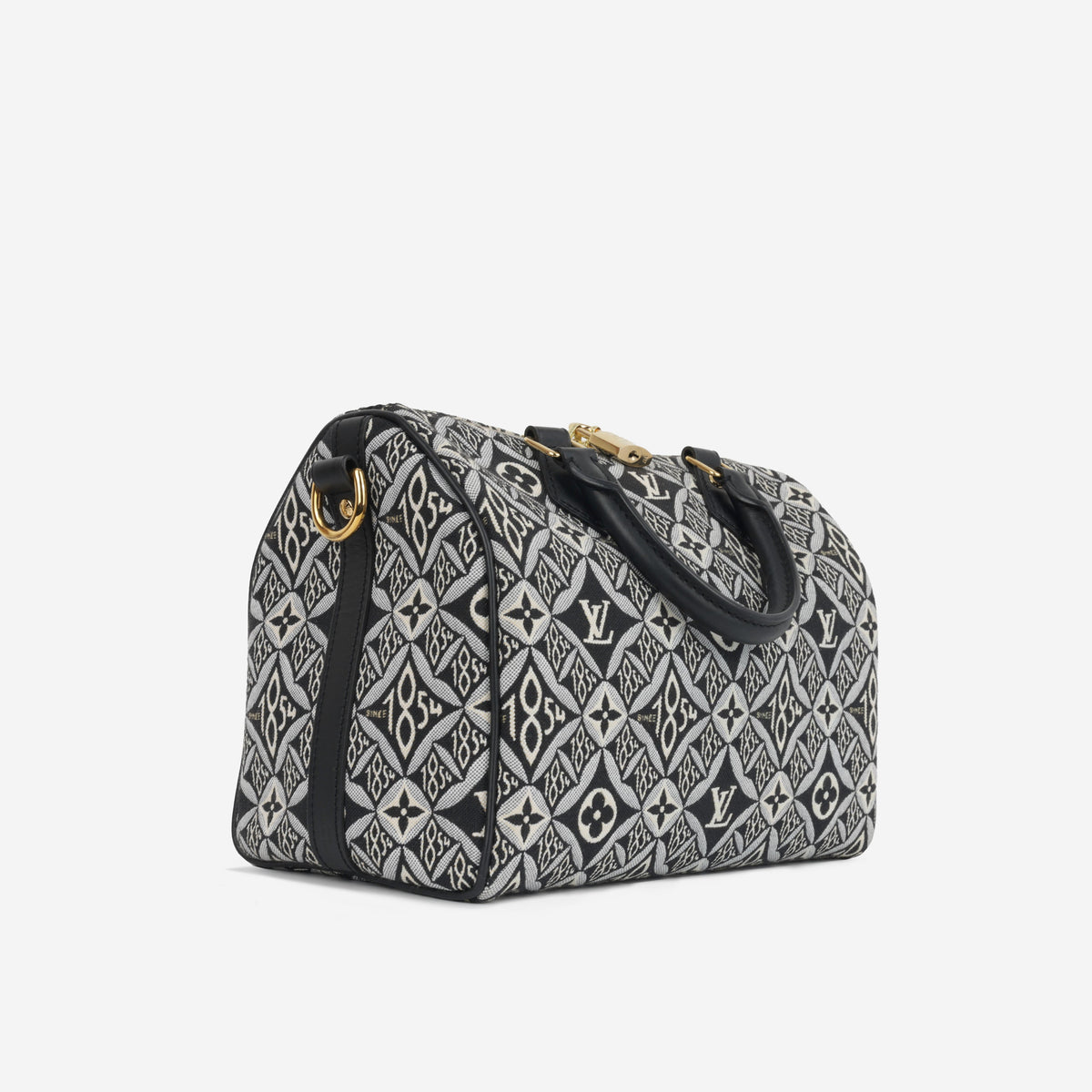 Speedy 25 Bandouliere - Black Since 1854 Jacquard