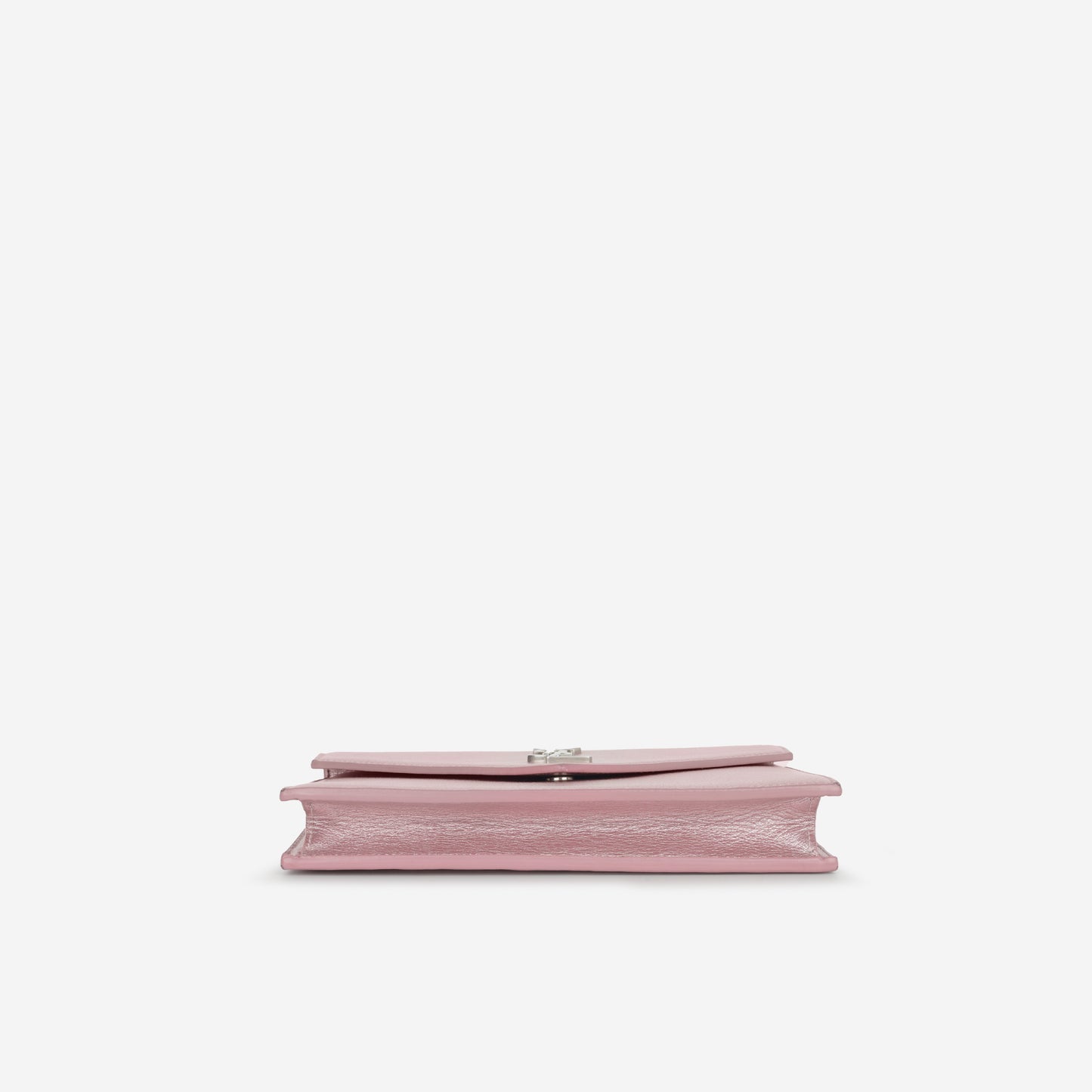 Saint Laurent Saint Laurent - Uptown Wallet on Chain - Metallic Pink Calfskin SHW -