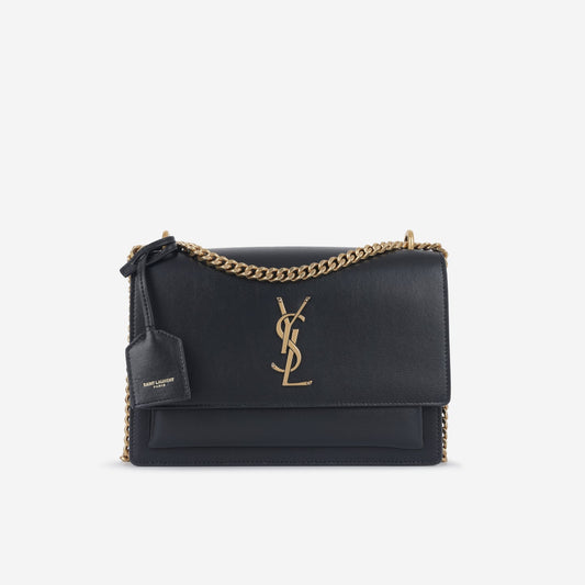 Saint Laurent Saint Laurent - Sunset Medium - Black Calfskin leather GHW - 2020