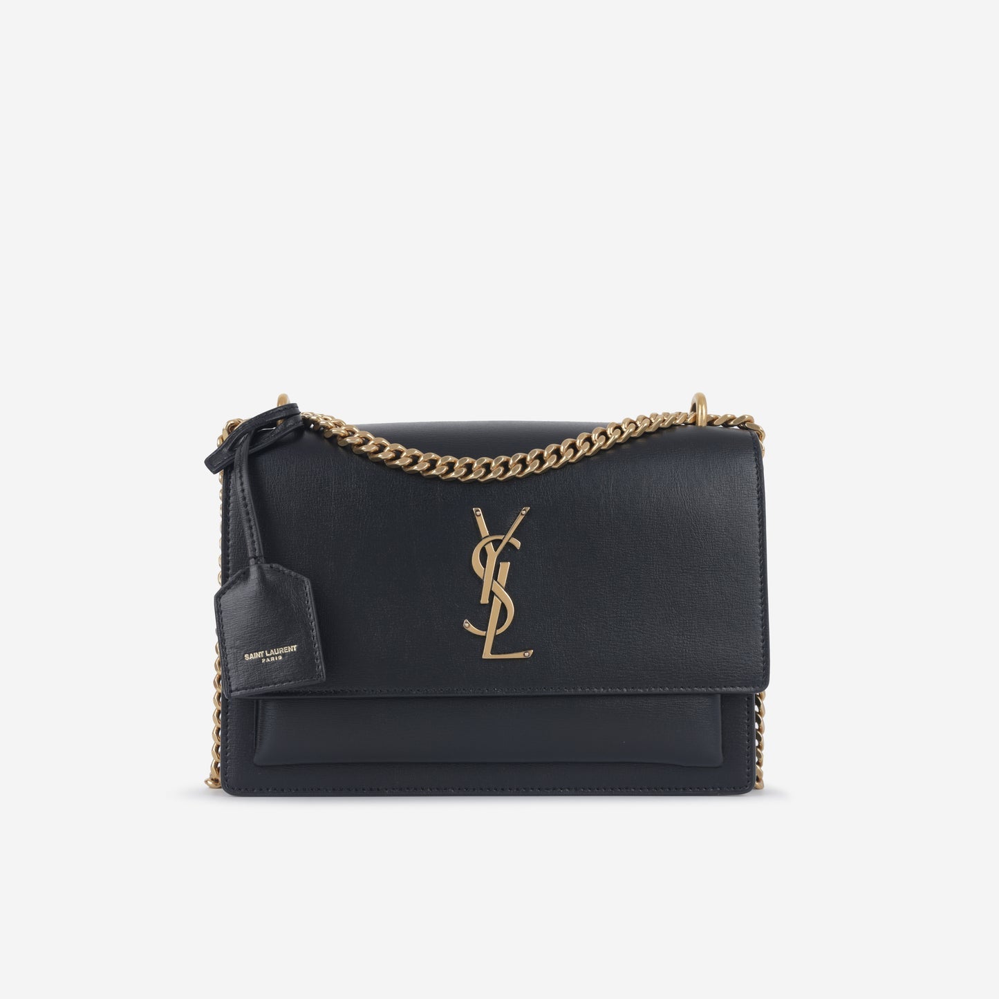 Saint Laurent - Sunset Medium - Black Calfskin leather GHW - 2020