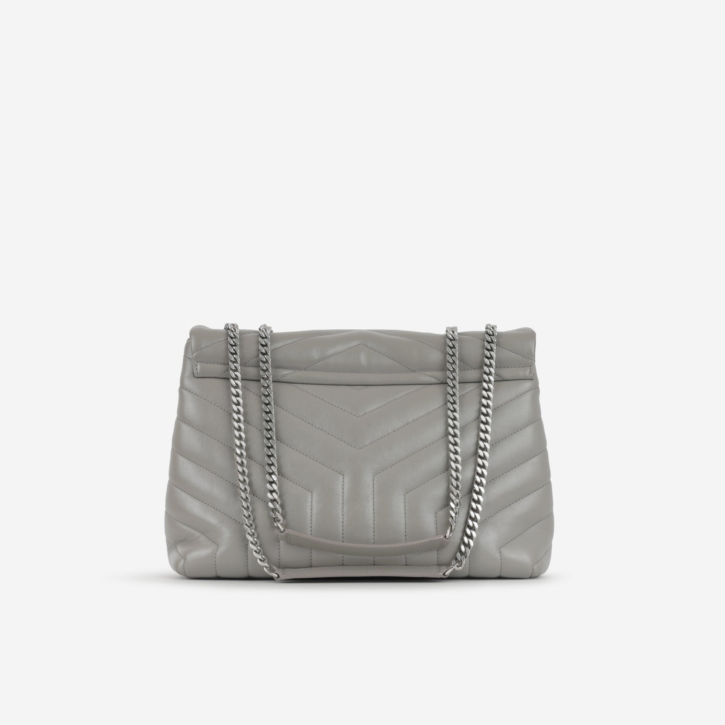 Saint Laurent Saint Laurent - Medium Loulou Bag - Grey Calfskin SHW -