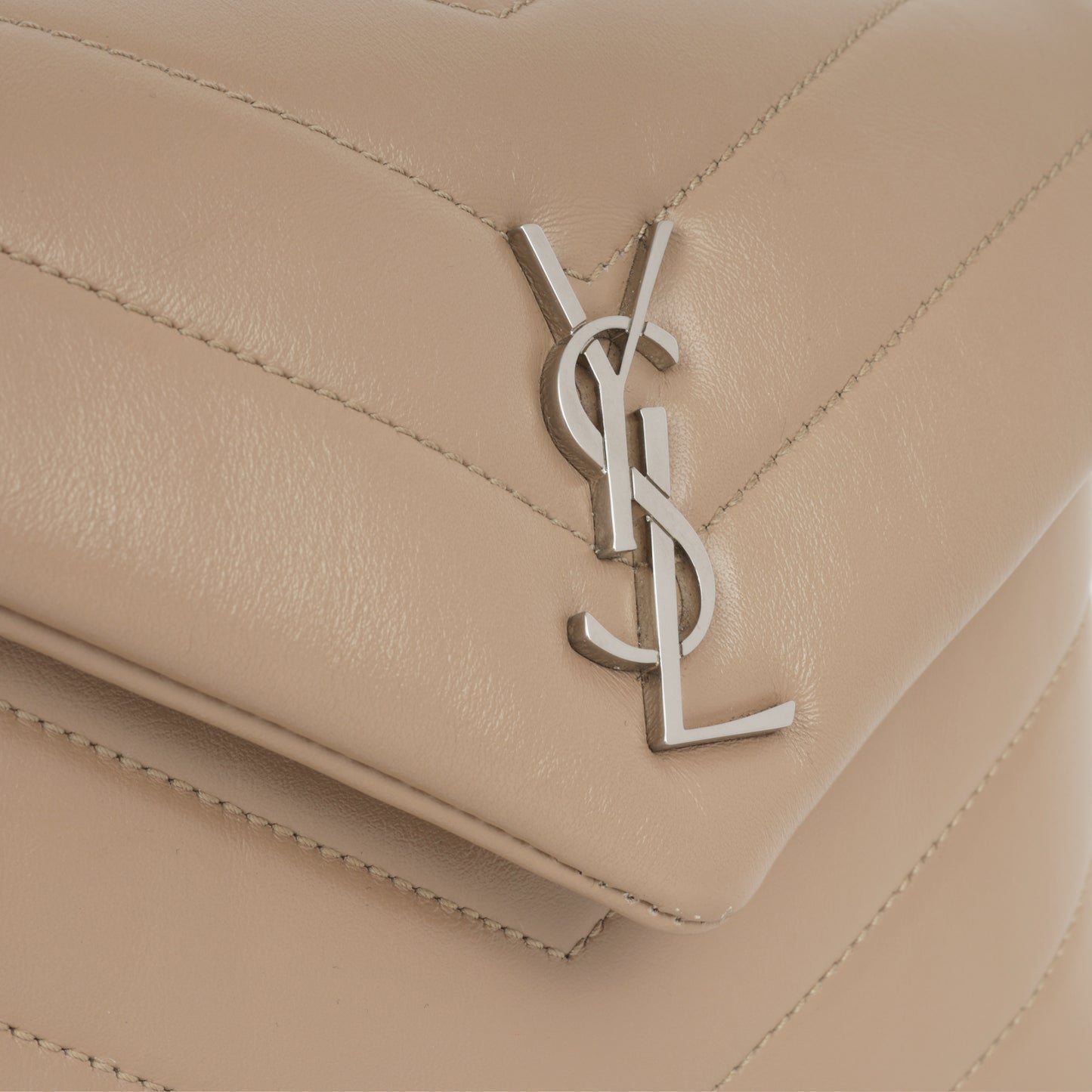 Saint Laurent Saint Laurent - Lou Toy Bag - Beige Calfskin GHW -
