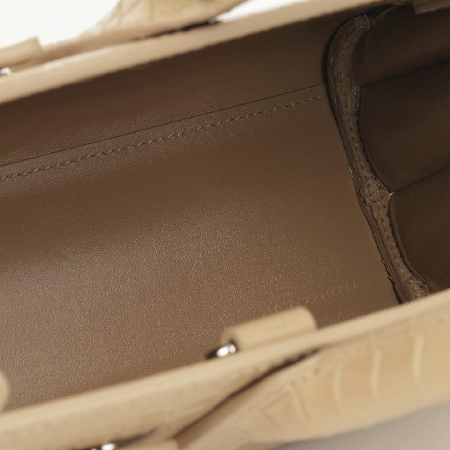 Saint Laurent - Nano Sac De Jour - Beige Croc Embossed SHW -