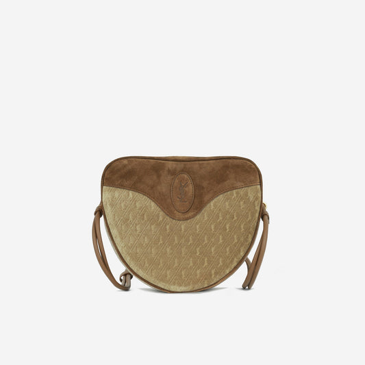 Saint Laurent - Le Monogramme CŒUR - Tan Suede/Velvet GHW - Un