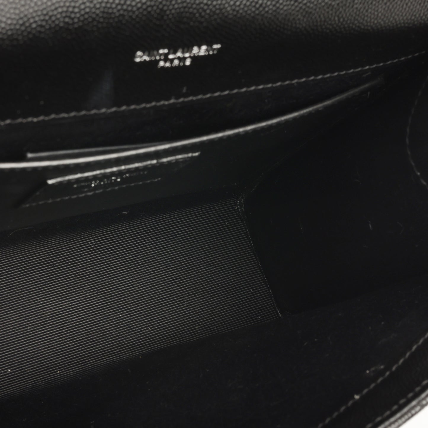 Saint Laurent - Medium Envelope - Black Grained SHW -