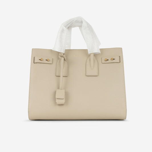Saint Laurent - Small Sac De Jour - Beige Grained Calfskin GHW -