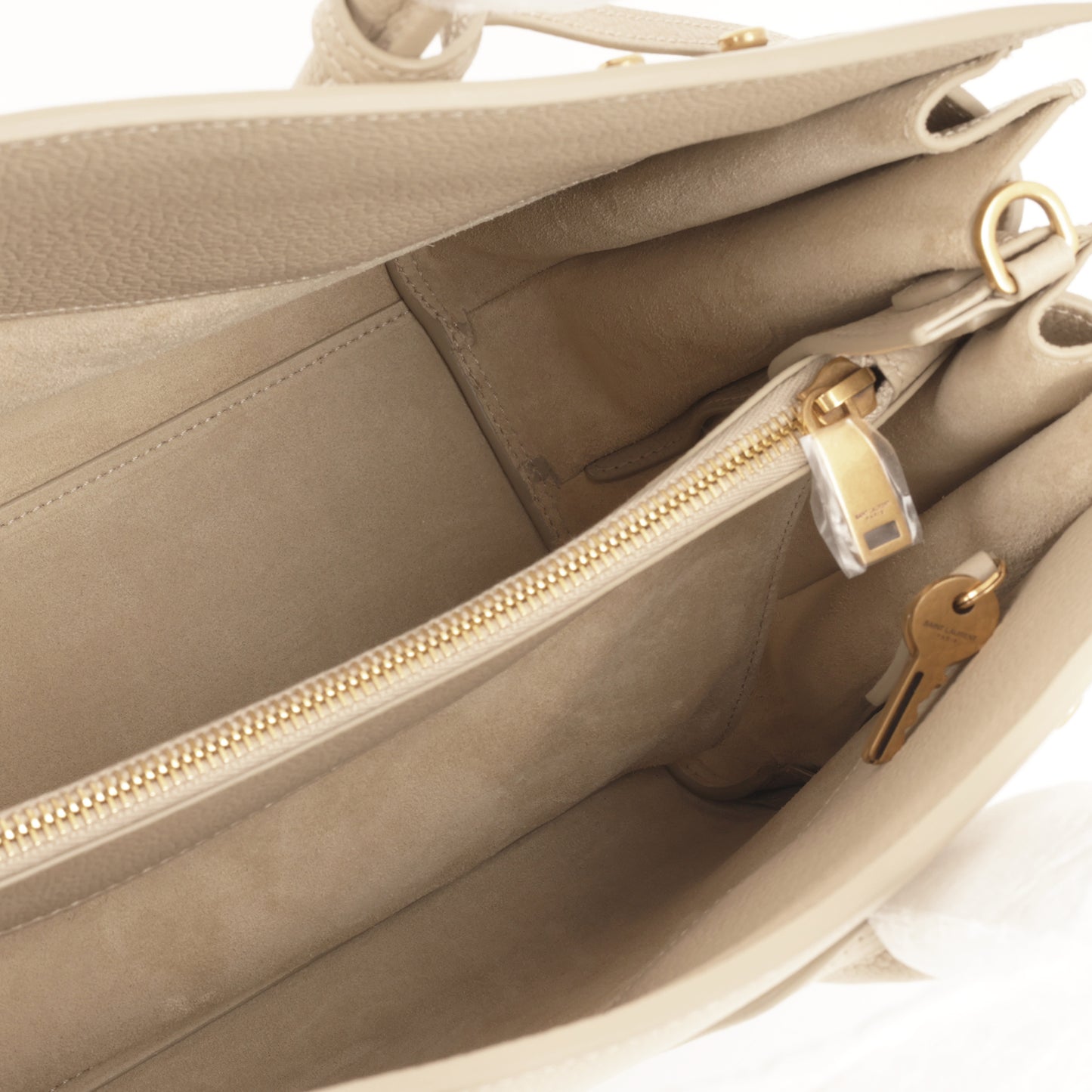 Saint Laurent - Small Sac De Jour - Beige Grained Calfskin GHW -