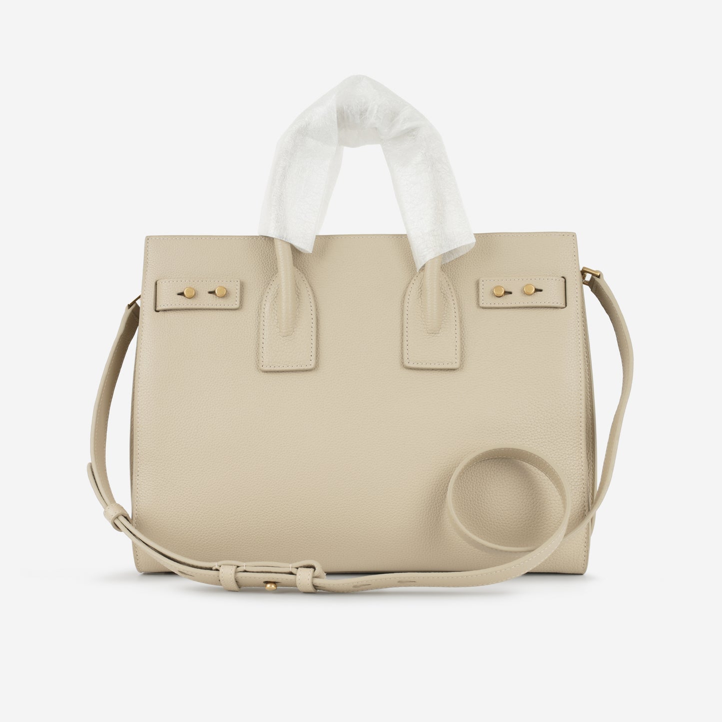Saint Laurent - Small Sac De Jour - Beige Grained Calfskin GHW -