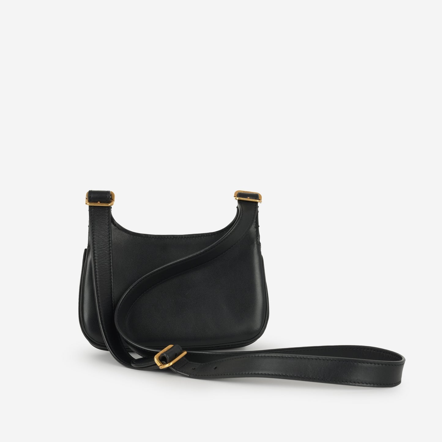 Saint Laurent - Mini Charlie Bag - Black Smooth Calfskin GHW -