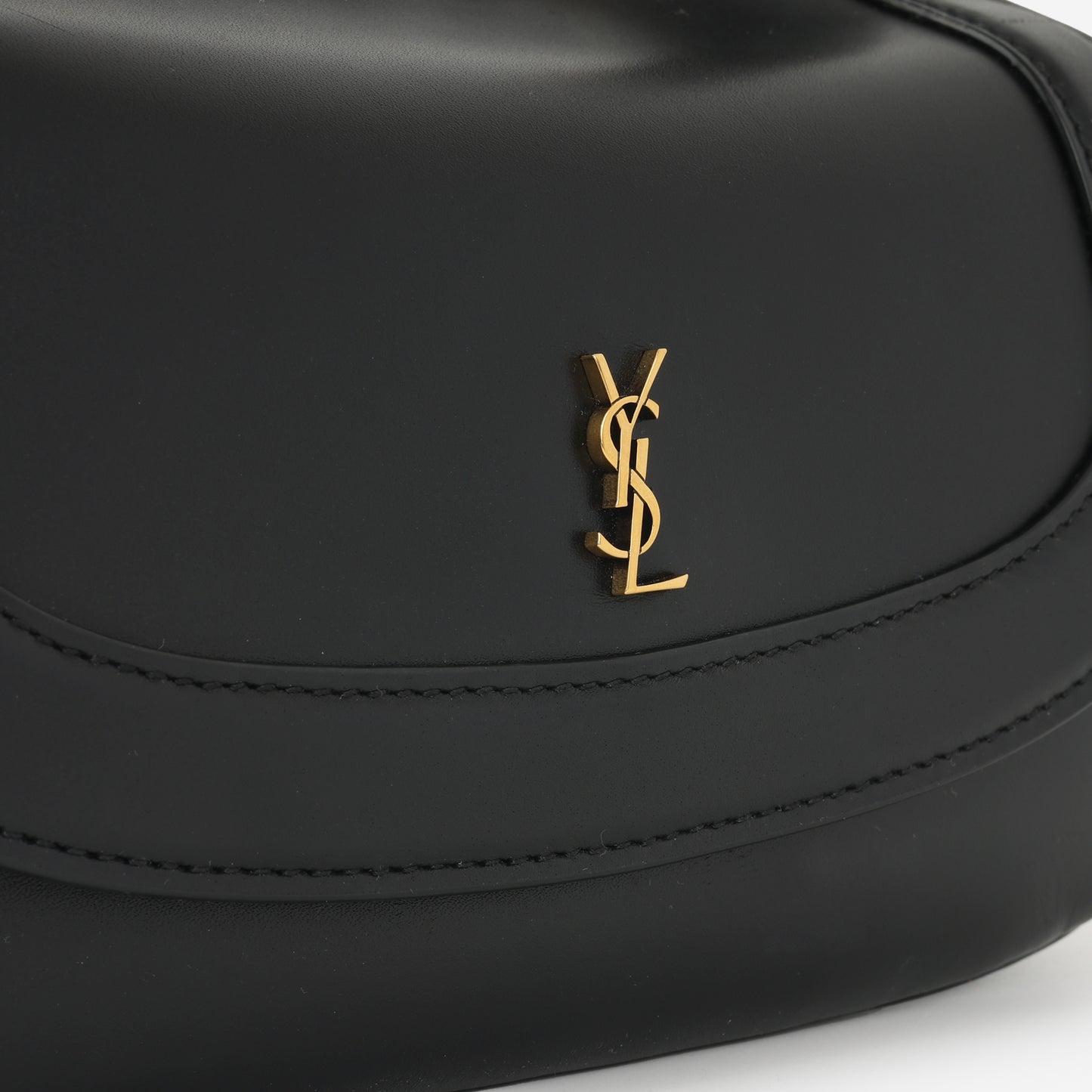 Saint Laurent - Mini Charlie Bag - Black Smooth Calfskin GHW -