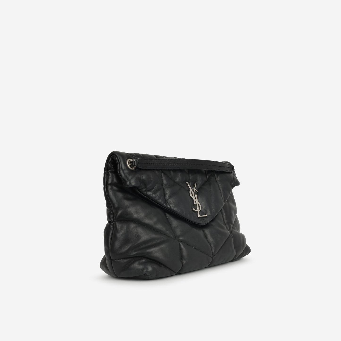 Saint Laurent - Medium Lou Puffer - Black Calfskin GHW -