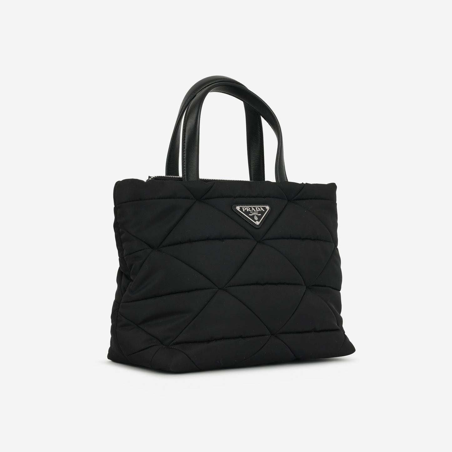 Prada - Re-Nylon Padded Tote - Black Nylon GHW -