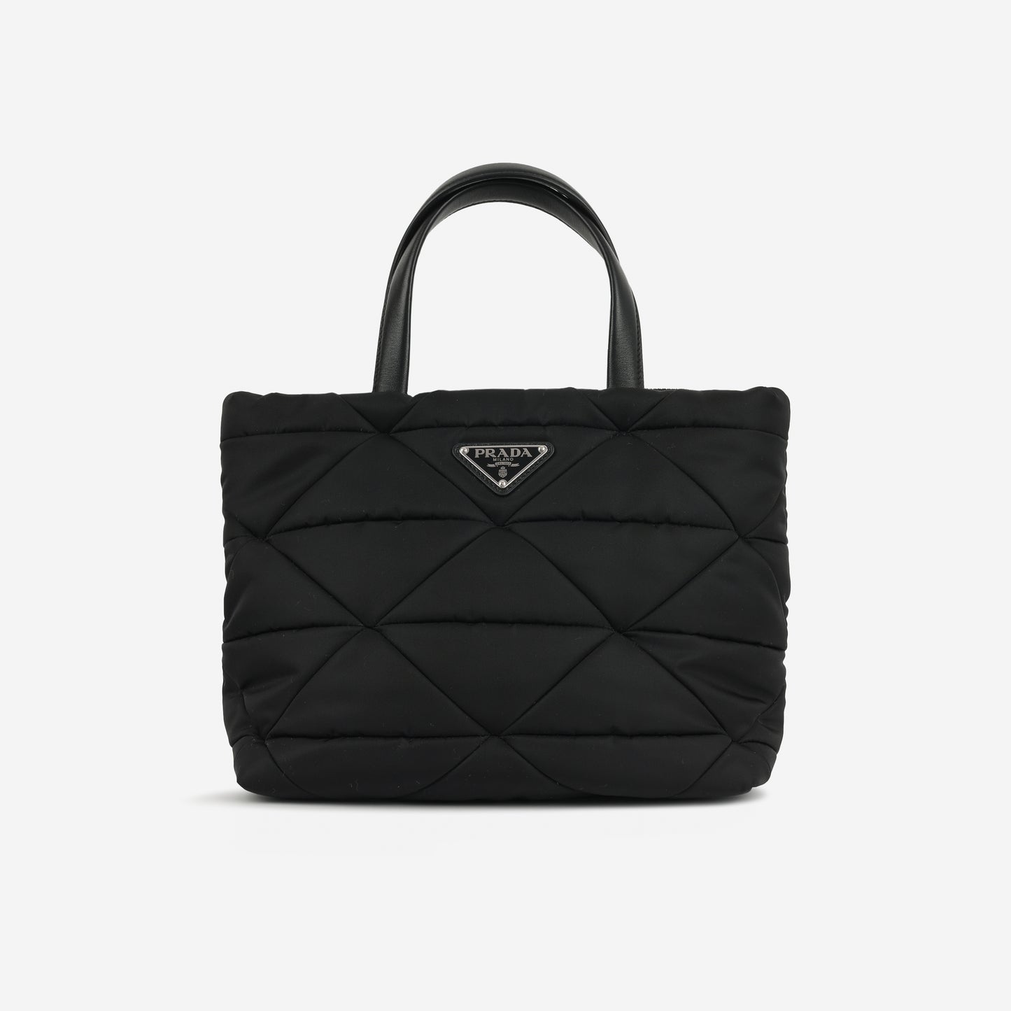 Prada - Re-Nylon Padded Tote - Black Nylon GHW -