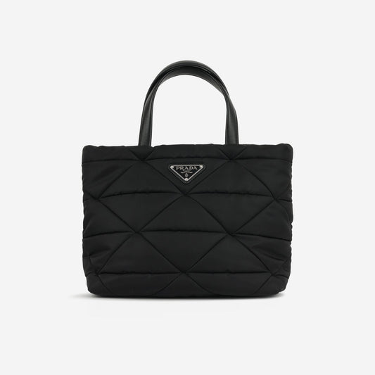 Prada - Re-Nylon Padded Tote - Black Nylon GHW -