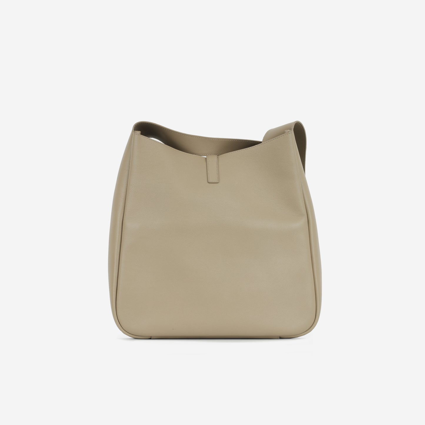 Saint Laurent - Le 5 A 7 Bucket Bag - Large - Greige Calfskin GHW - Immaculate