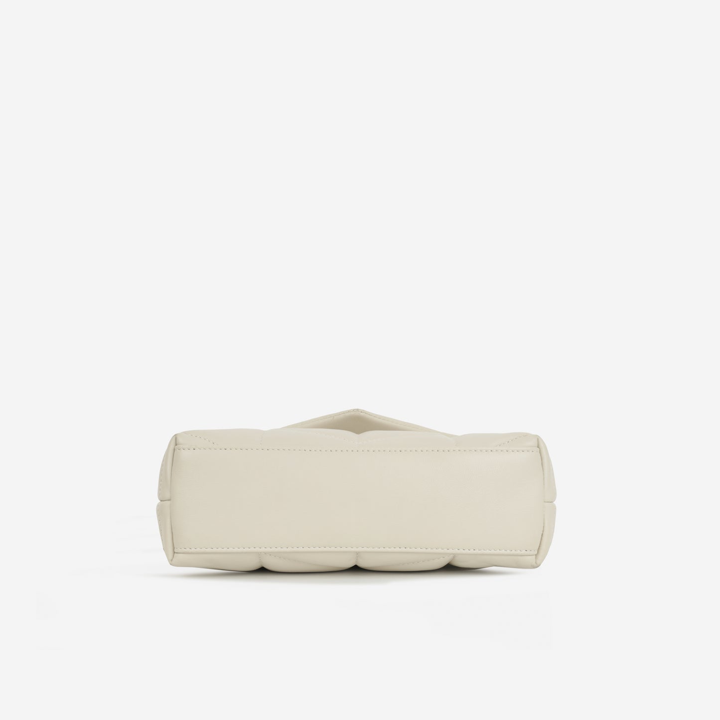Saint Laurent - Mini Lou Puffer Bag - Blanc Vintage SHW -
