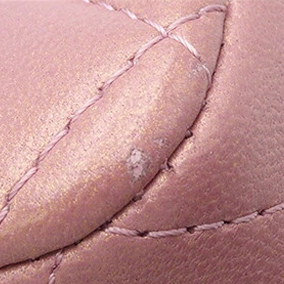 Pink Chanel Mini Rectangular Iridescent Lambskin Top Handle Flap Satchel