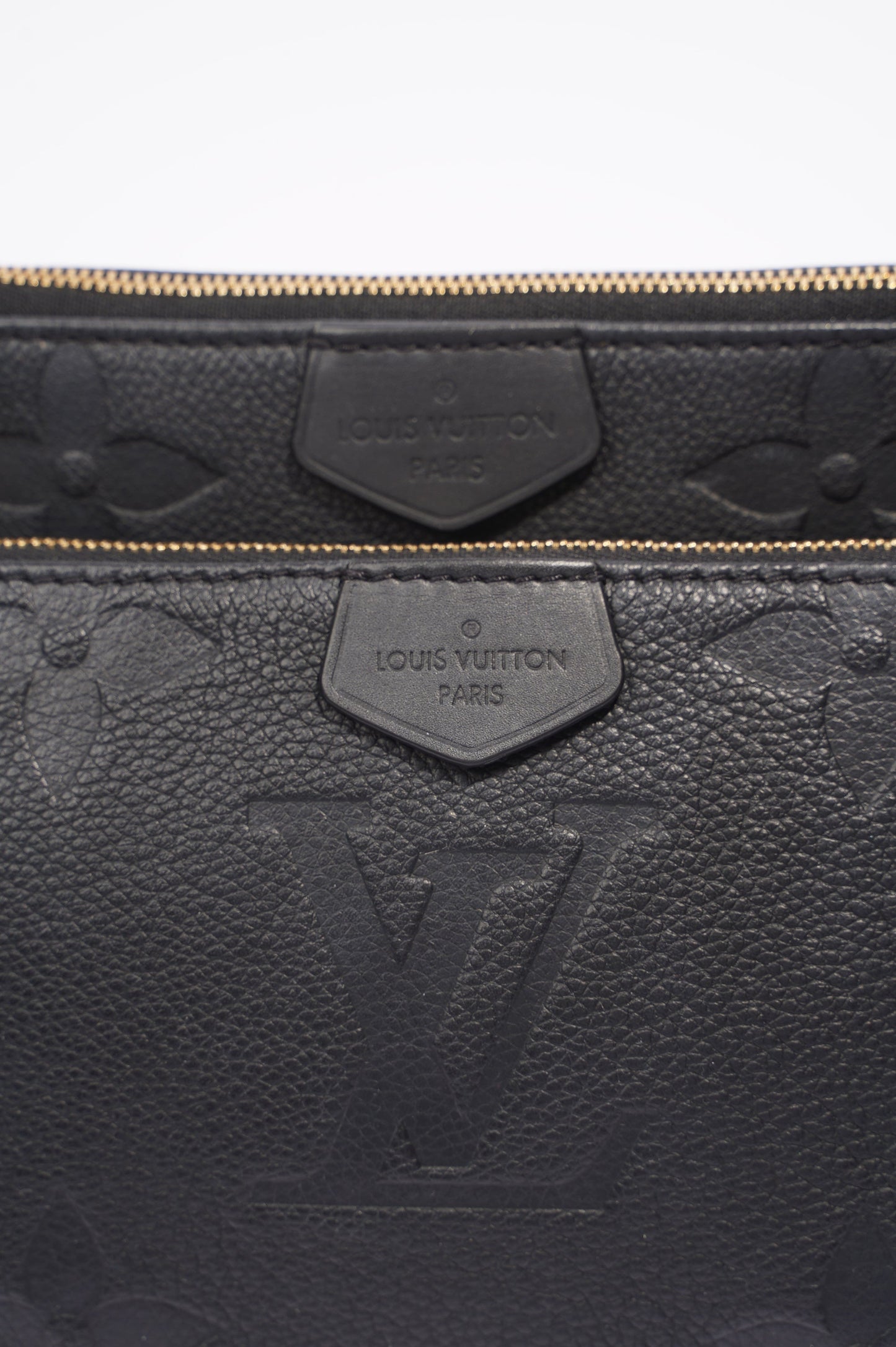 Louis Vuitton Multi Pochette Accessoires Black Empreinte Leather