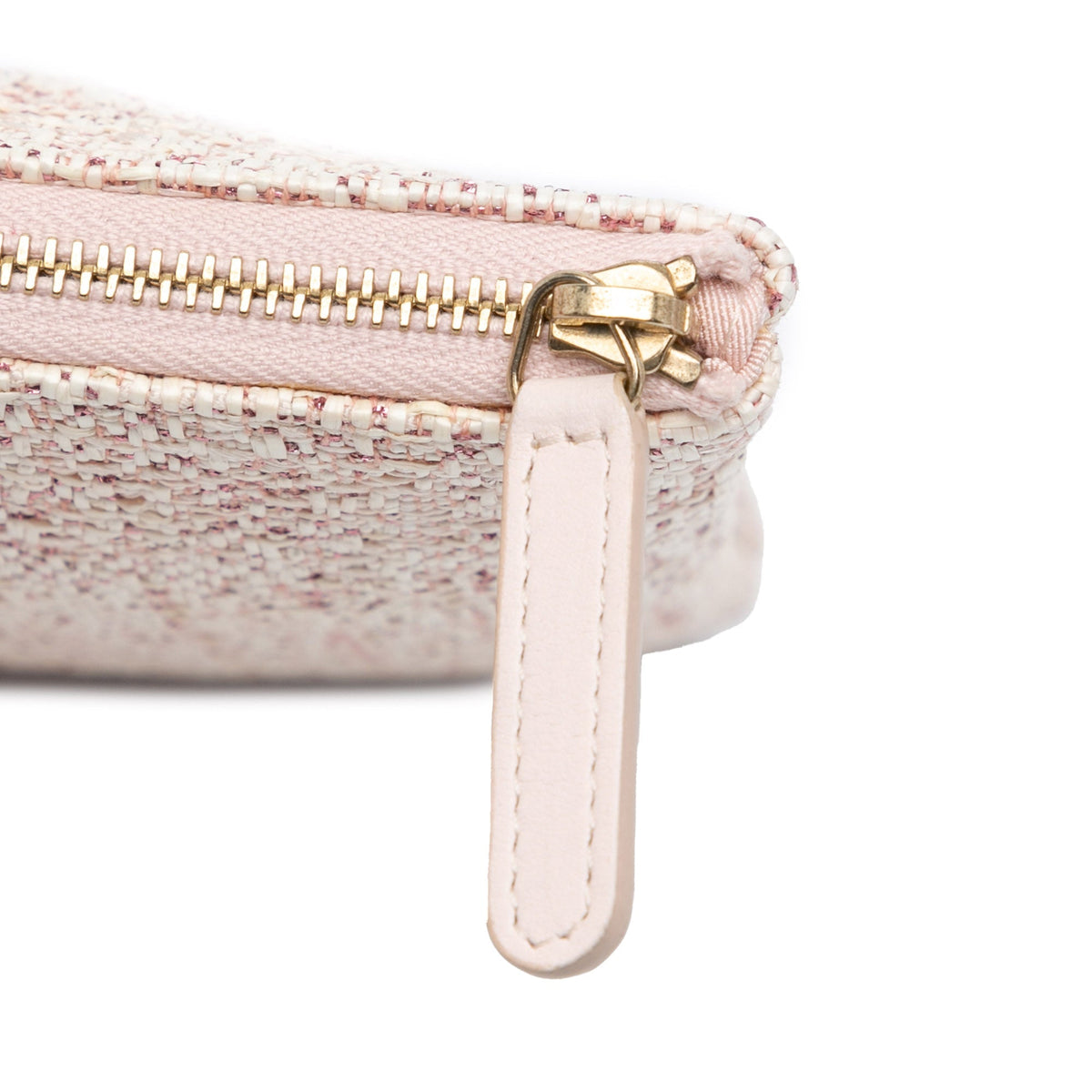 Pink Chanel Medium Tweed Deauville O Case Clutch Bag