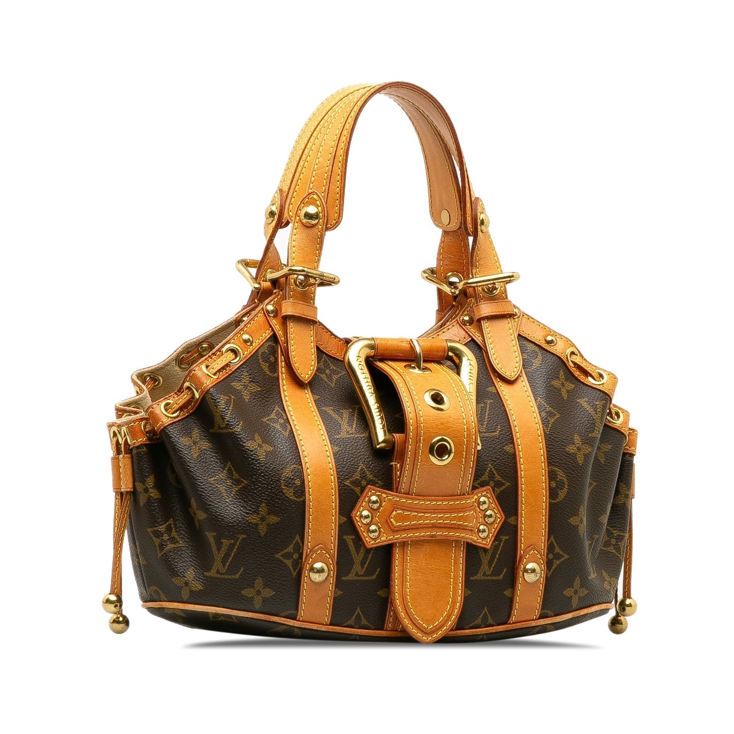 Brown Louis Vuitton Monogram Theda PM HandBag