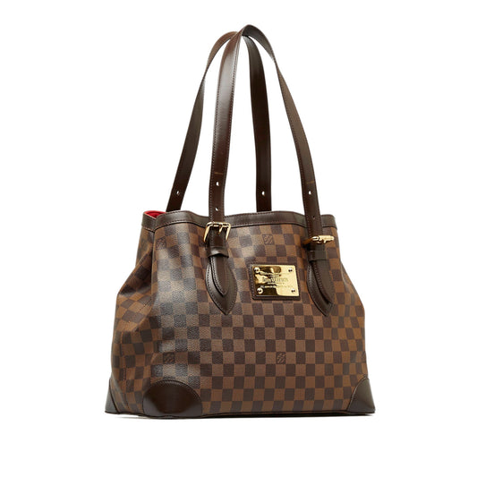 LOUIS VUITTON Damier Ebene Hampstead PM Tote Bag