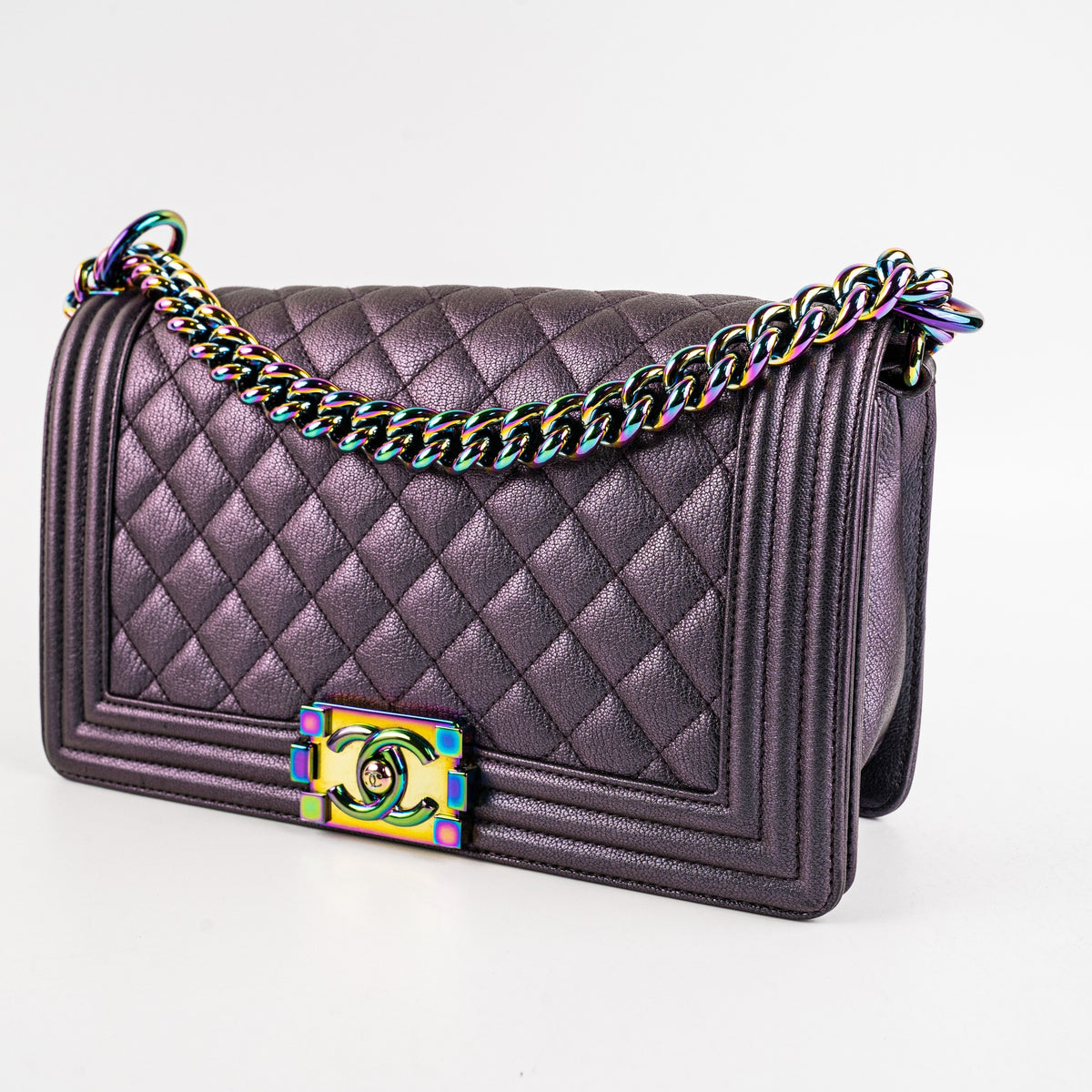 Chanel Old Medium Boy Mermaid