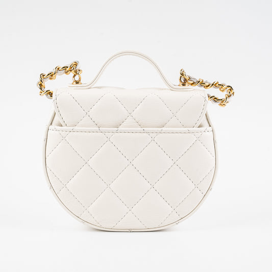 Chanel Mini Clutch with Chain White Crossbody Bag